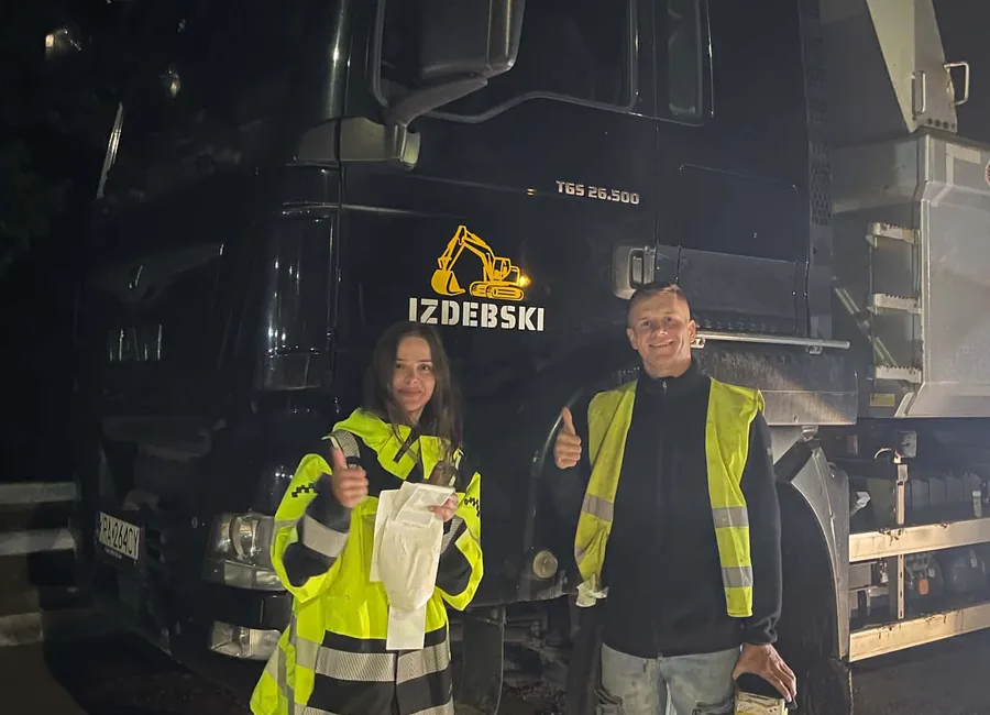 Wywrotka ciężarowa Izdebski